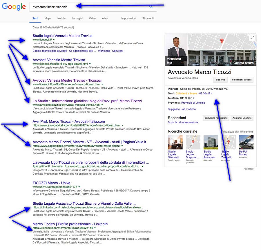 avvocato ticozzi venezia screenshot