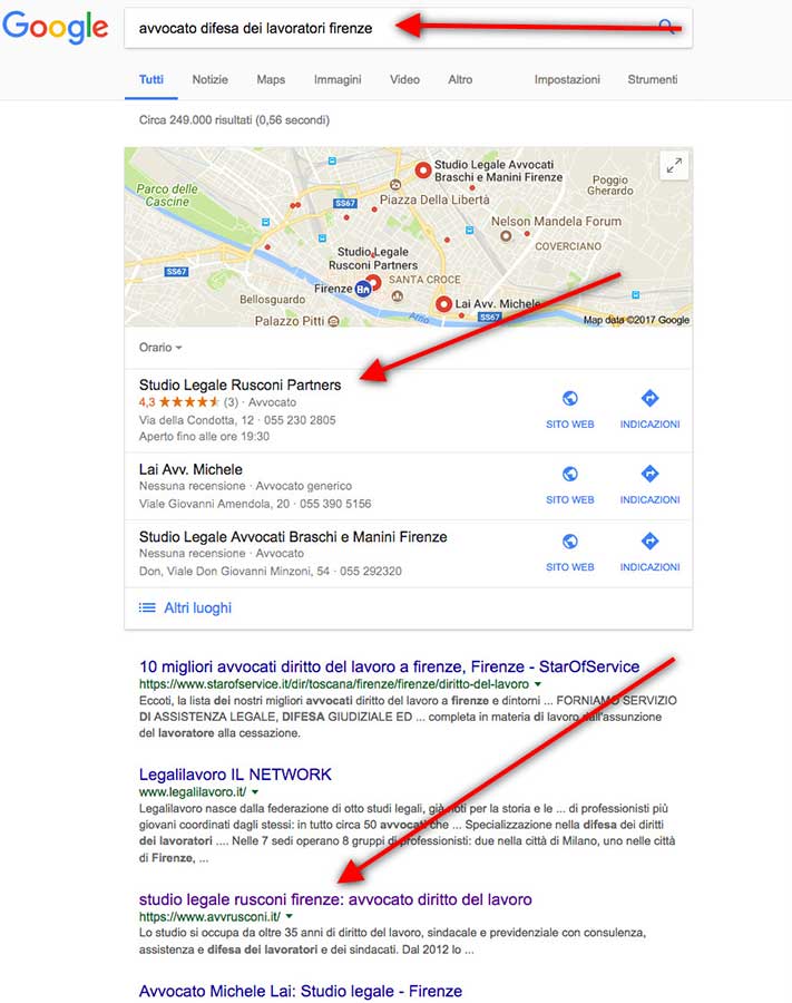 avvocato difesa dei lavoratori firenze screenshot